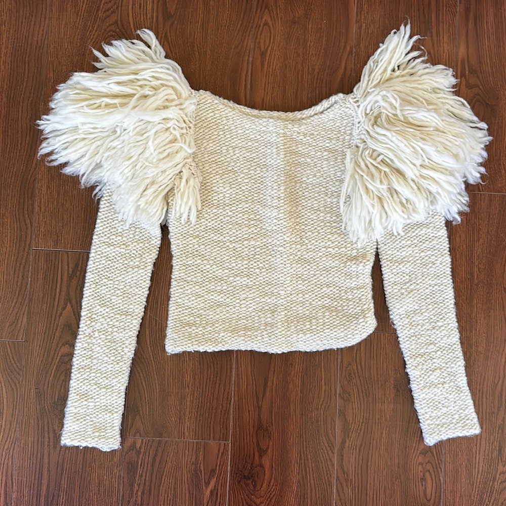 Isabel Marant sully fringed wool sweater